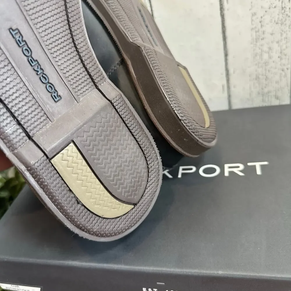 Rockport Men's Perth Dark Brown Boat Shoes Size 6 Extra Wide